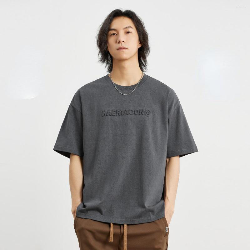 

Men's T Shirts 2023 Fashion American Short-Sleeved T-shirt Men's Summer Retro Distressed Steel Printed Cotton Base Shirt Tee Men, White