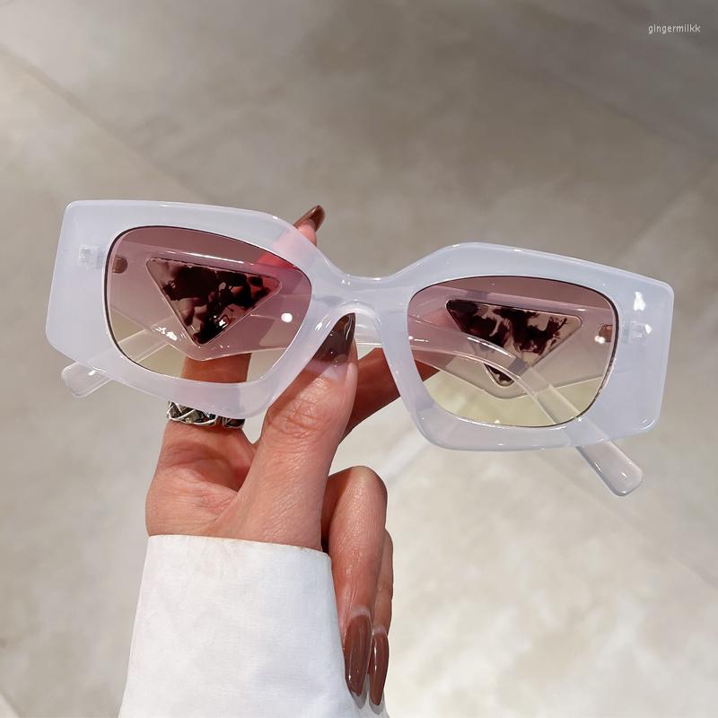 

Sunglasses KAMMPT Vintage Irregular Fashion Oversized Candy Color Men Women Shades Eyewear Design UV400 Sun Glasses
