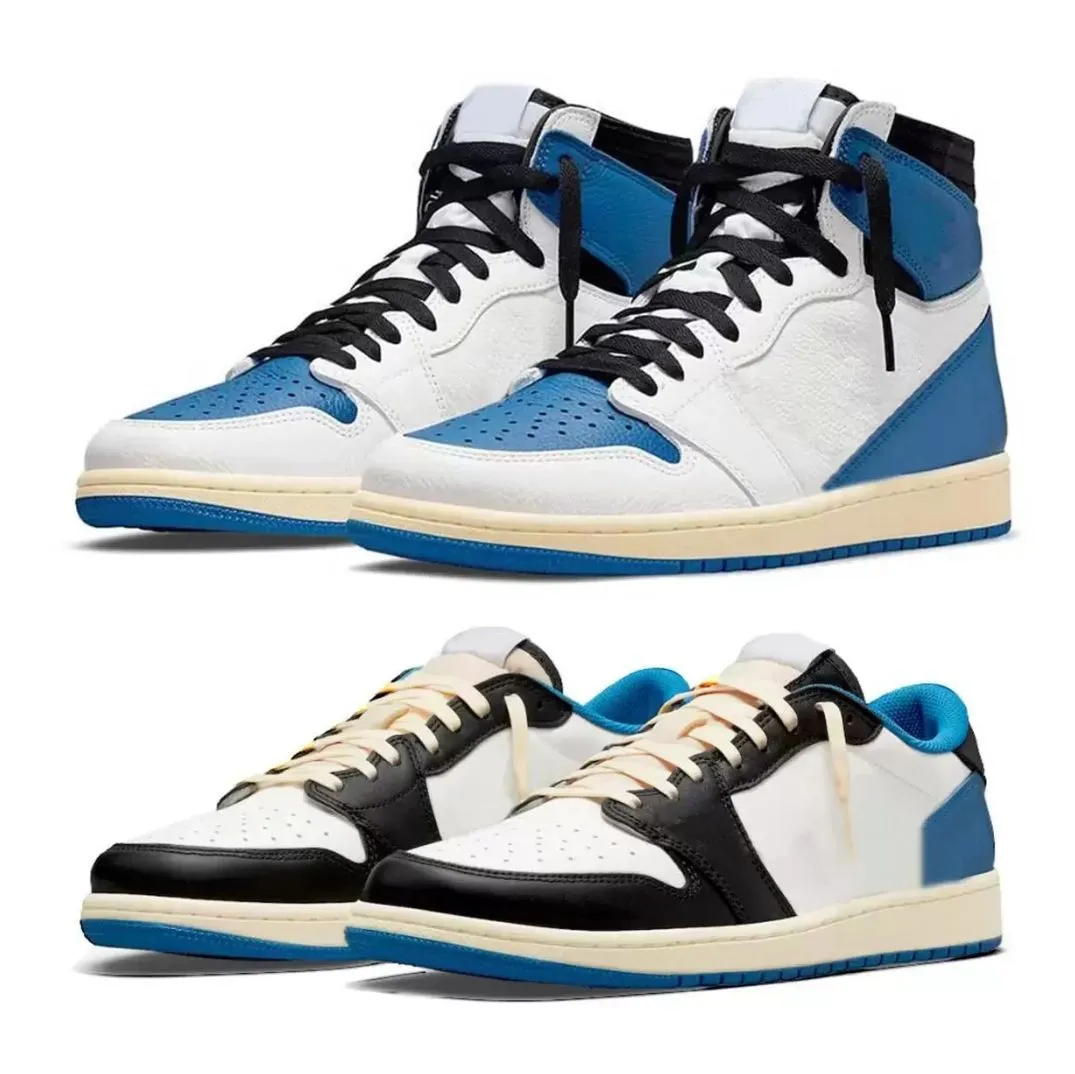 

Basketball Shoes Trainers Sports Sneakers Military Blue Jumpman 1 Ts Cactus Jack X Fragment Mens High Low Og Sp Dm7866-140 Dh3227-105 Men Women asd1 5458