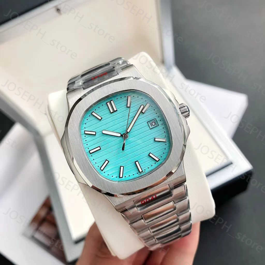 

Other Watches 2022 New Nautilus Men's Automatic Luxury Watch 5711 Series Light Blue Dial Silver Stainless Steel Strap J230413