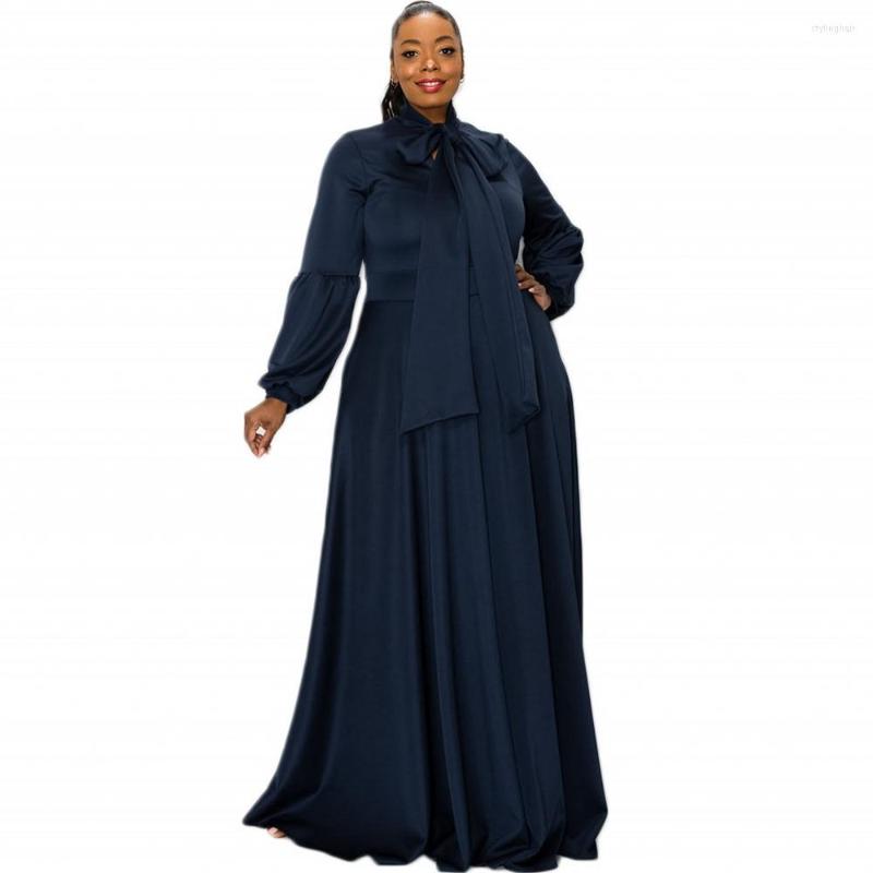 

Ethnic Clothing Elegant African Dresses For Women Dashiki Autumn Winter Long Sleeve Maxi Dress Ladies Traditional Fairy Dreaes