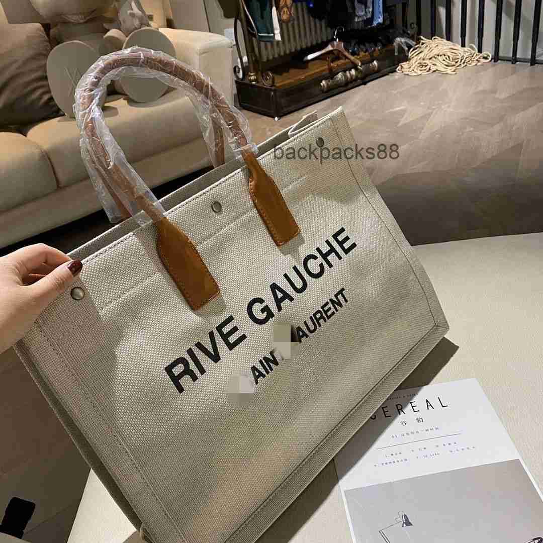 

yslsbags bag designer tote rive resistant gauche cowhide canvas shopping 4835 dirt with dustproof travel capacity abrasion and 7c0b