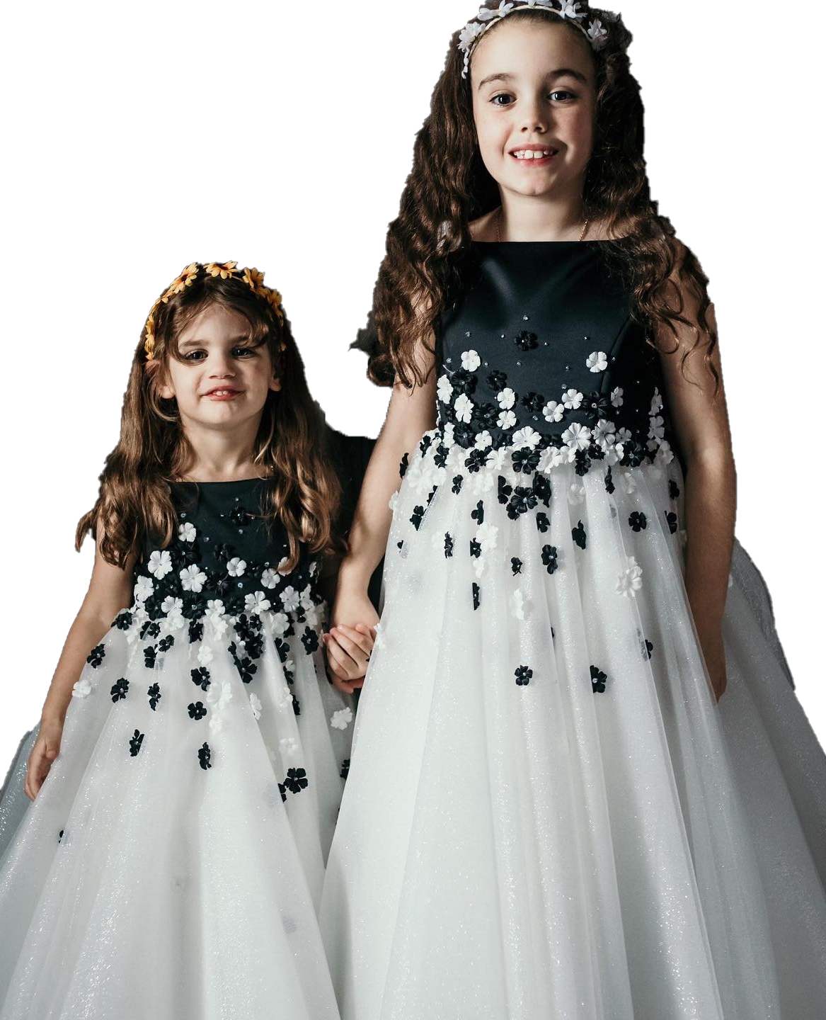 

Flower Girl Dress 2023 Navy White Glitter Tulle Ballgown First Communion Gown for Little Kid Infant Toddler Christening Baptism Junior Bridesmaid Wedding Guest, Chocolate