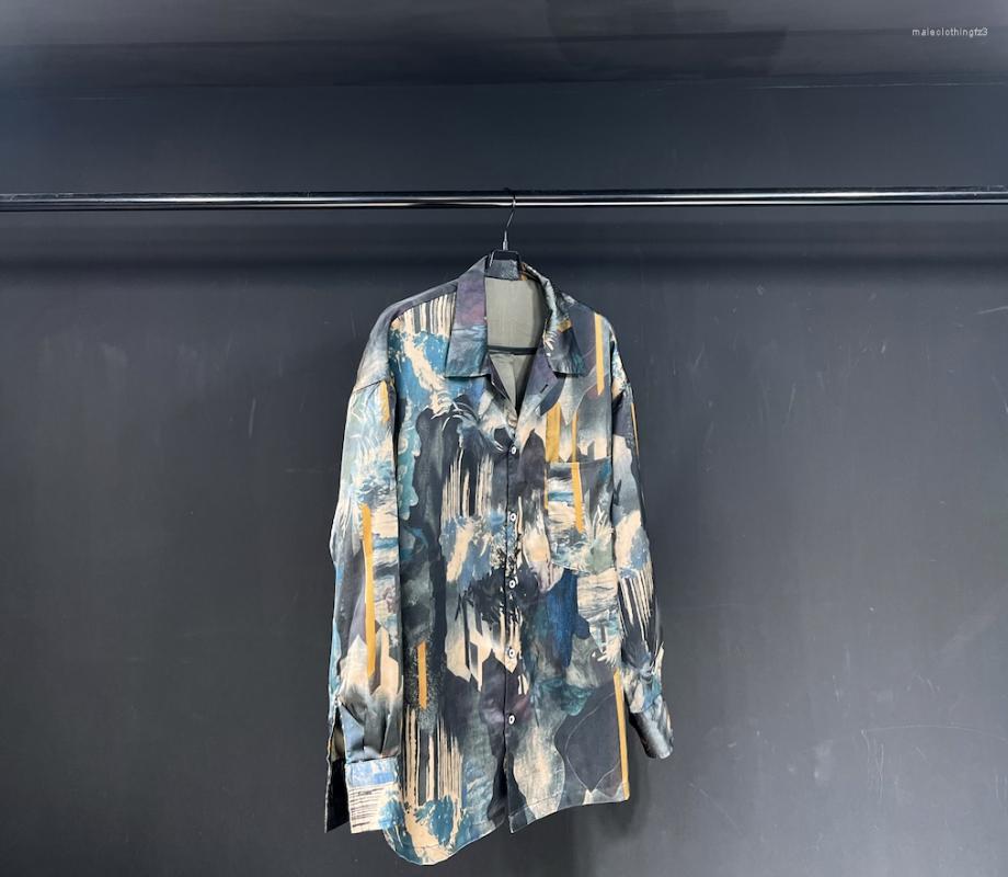 

Men's Casual Shirts Q04228 Fashion Men's 2023 Runway Luxury European Design Party Style Clothing, Picture shown