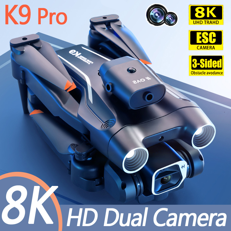 

Drones K9Pro RC Drone 4K Professinal HD Electric Dual Lens Optical Flow Localization Obstacle Avoidance Quadcopter Upgraded Z908Pro 230413