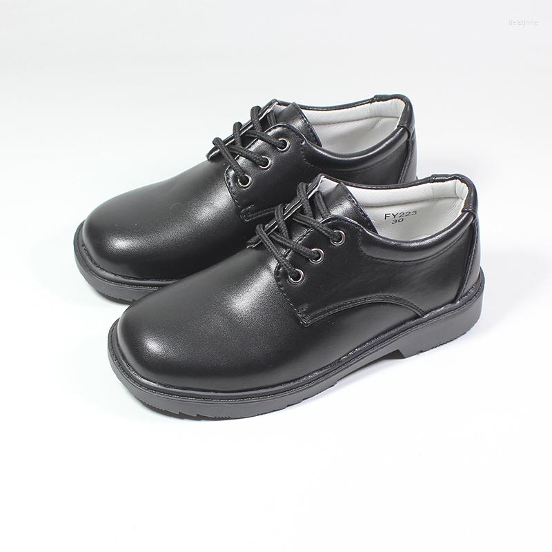 

Athletic Shoes Boys For Big Kids Teenagers Children Casual Black Sneakers Of Leather Comfortable Leisure Non-Slip Soft