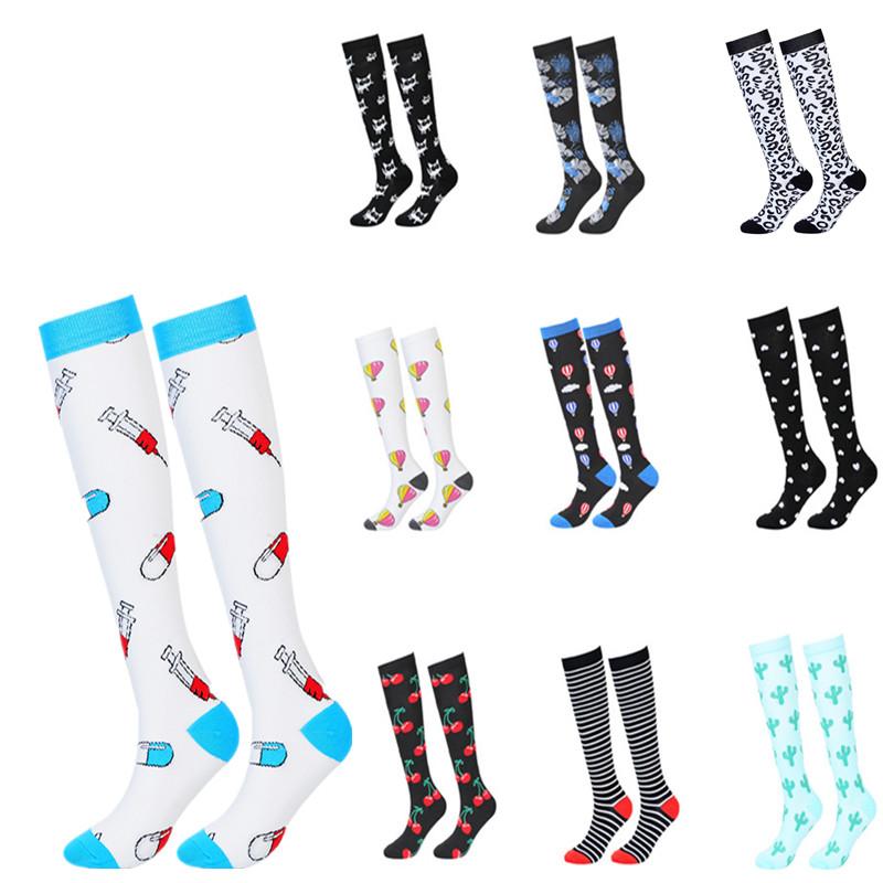 

Sports Socks Compression Fit Edema Diabetes Varicose Veins Blood Circulation Anti-Fatigue SocksSportsSports, Qys001-136