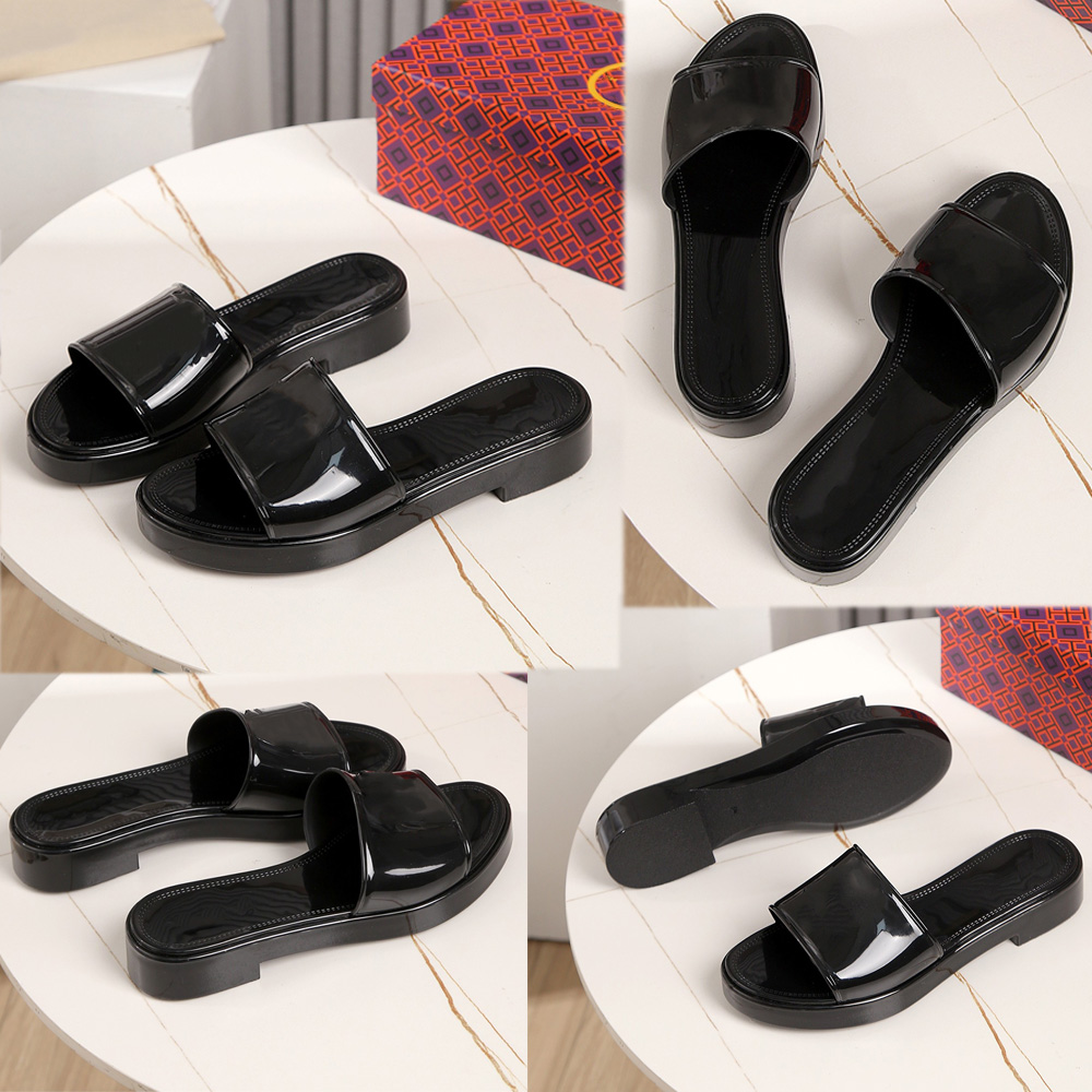 

ELEANORN JELLY SLIPPERS Womens brand slippers Waterproof Slippers Comfortable upper with signature double logo Bright thick heel TPU upper Beach slipper sandal, Shipping supplement