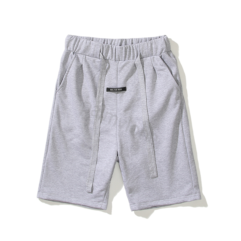 

Designer's high quality fears of god short pants with cotton shorts men's and women's street clothing ESS fashionable soft and loose drawstring knee length pants, The same as orginal
