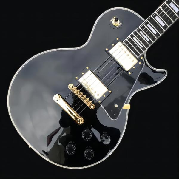 

Custom LP lp electric guitar, gold hardware, 2 pickups, ebony fingerboard, frets binding, black solid mahogany body guitar16