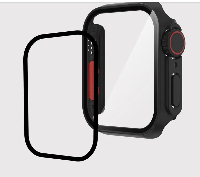 

Diamond Screen Protector watch Case for Apple iWatch 45mm 44mm 42mm 41mm 40mm 38mm Bling Crystal Full Cover Protective Cases PC Bumper, White