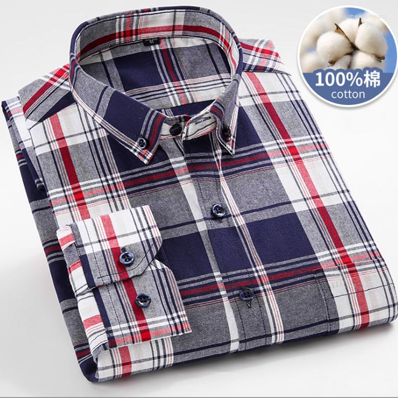 

Men's Casual Shirts 6XL Plus Aize Cotton Original Men's Elegant 2023 In Checked Shirt Long Sleeve Clothing Luxury Designer Clothes