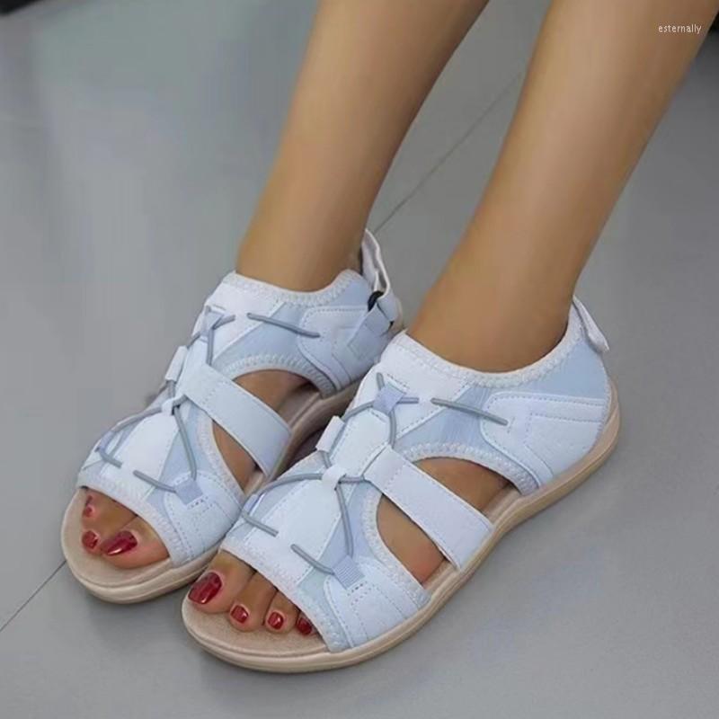 

Sandals Open Toe Platform Shoes Rome Women Summer Flats Sport Running Casual Walking Beach Ladies Slides Femme 2023, Pink