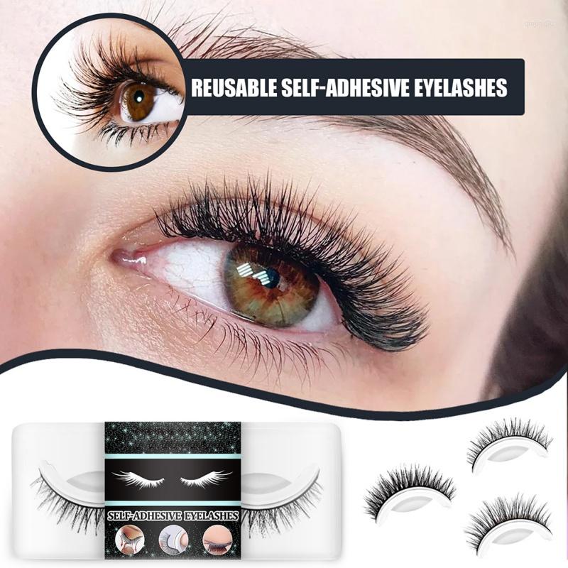 

False Eyelashes 1 Pairs Lashes Self-adhesive Set For Women Girls Lightweight Makeup Fake Extensions