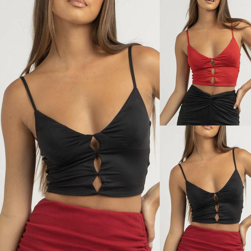 

Camisoles & Tanks Women Sexy Clothes Beading Sleeveless Backless Halter Crop Top Club Vintage Tank Tops, Black