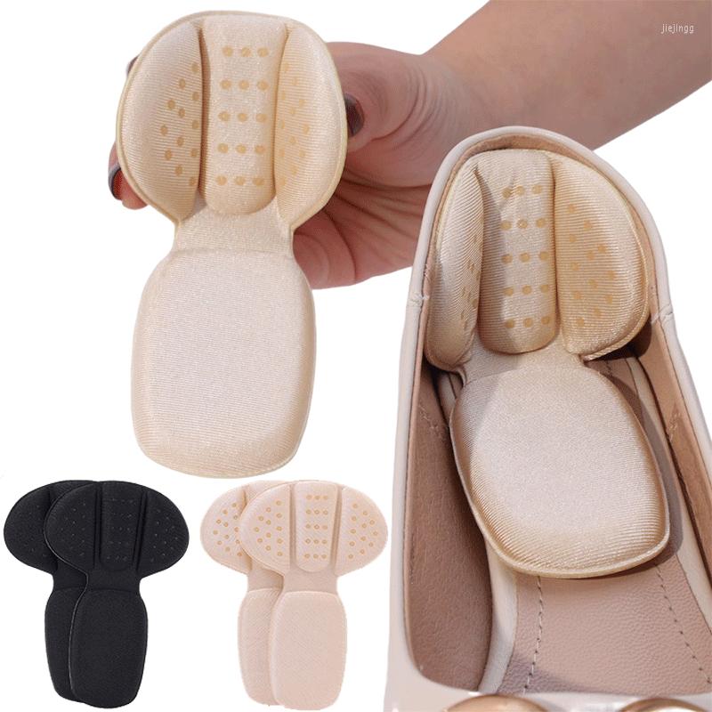 

Women Socks 2PCS Insoles Patch Heel Pads For Sport Shoes High Pad Pain Relief Antiwear Feet Protector Back Sticker, C-beige