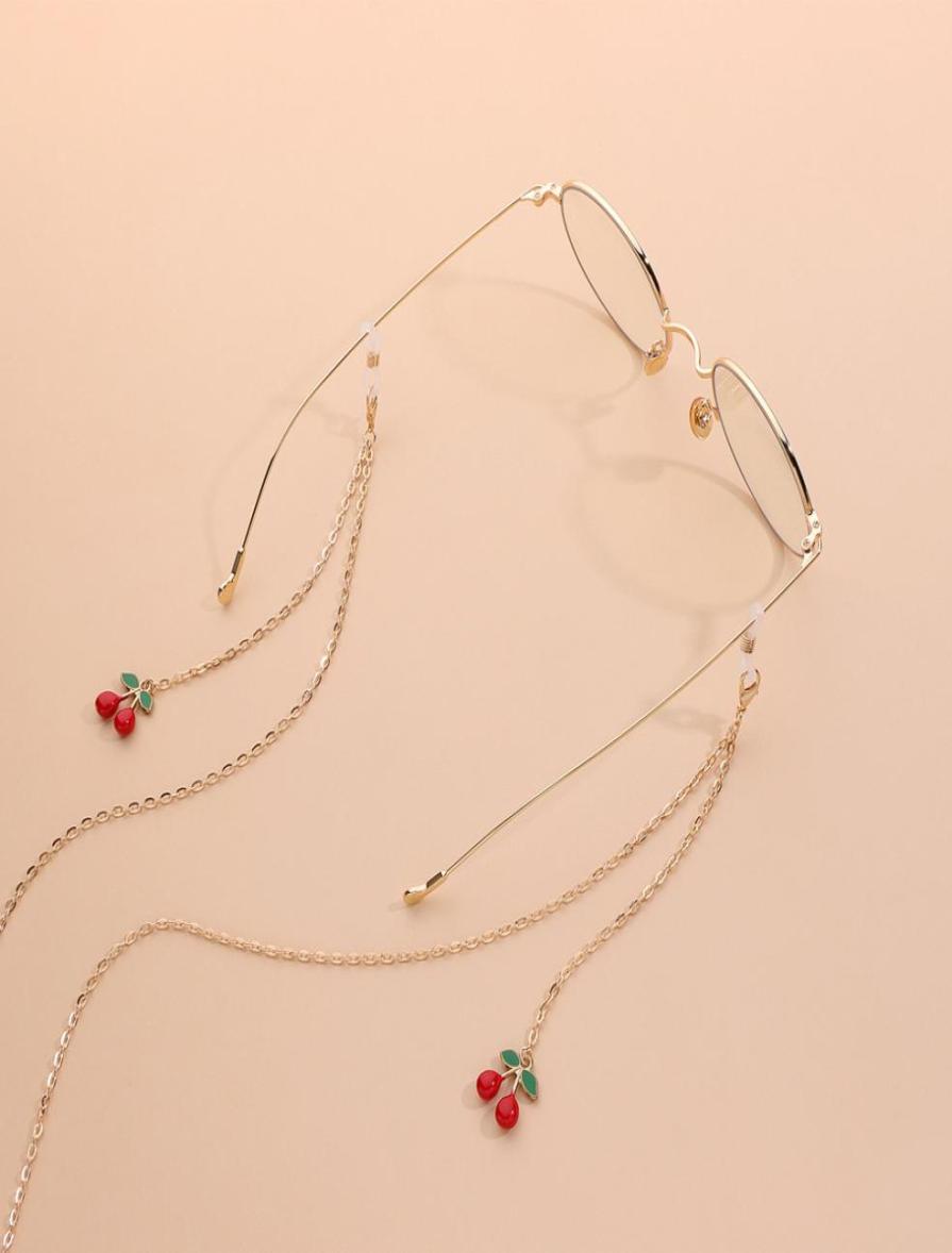 

Cherry Glasses Chain Women Elegant Eyeglasses Designer Sunglasses Mask Hanging Chains Accessories for Female7256922