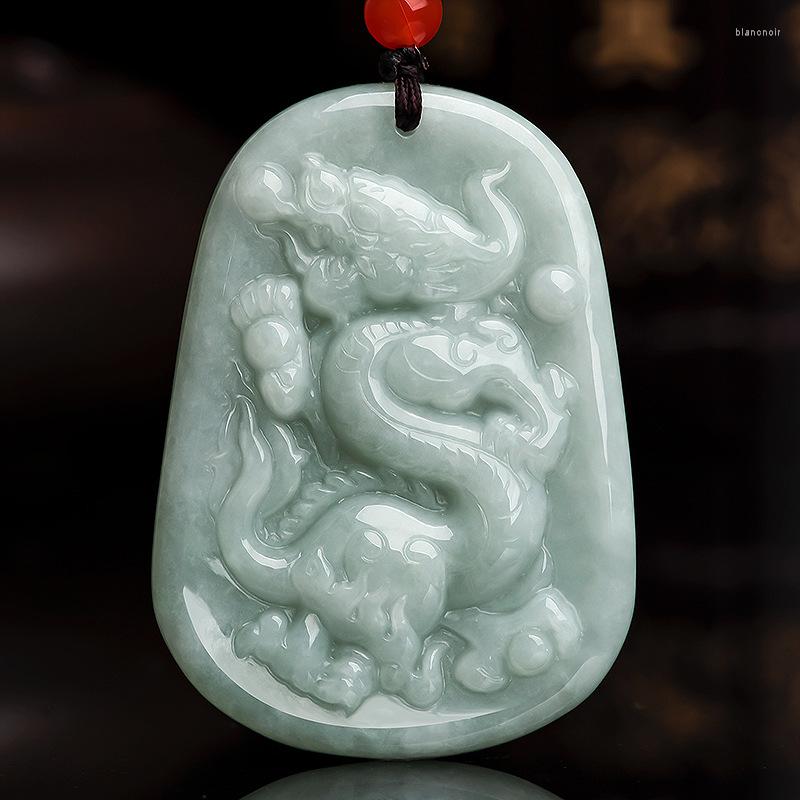 

Pendant Necklaces Natural A Jade Dragon Brand Amulet Necklace Gift Certificate