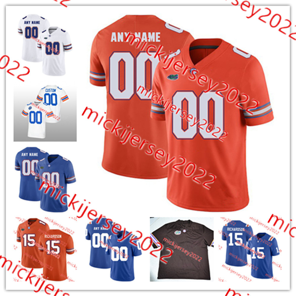 

Florida Gators Football Jersey Marcus Burke Donovan McMillon Trey Dean III Anthony Richardson Princely Umanmielen Devin Moore David Reese Florida Jerseys Custom, Royal retro