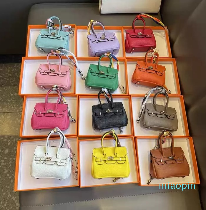 

Designer-keychain key ring bag chain case Handbags keys holder packet bags hanger airpods cases earphone Accessories mini clutch women handbag lady