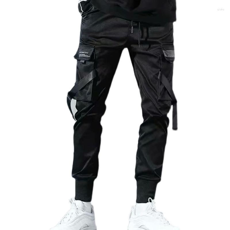 

Men' Pants Men' Hip Hop Casual Japanese And Korean Jogging Black Fall 2023