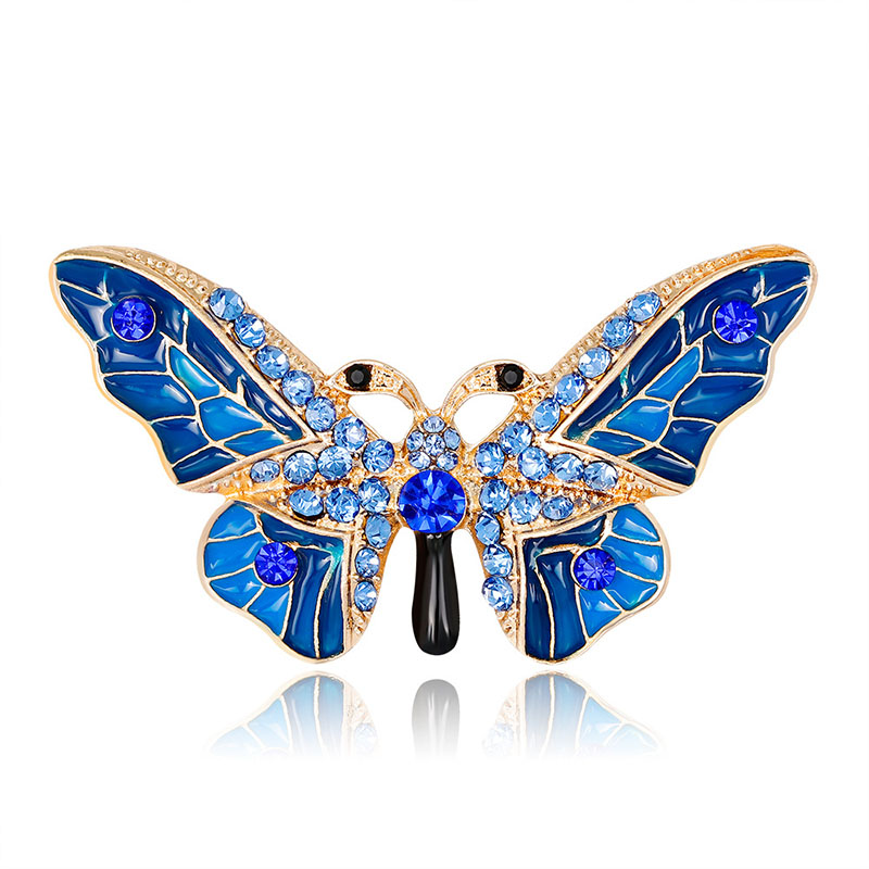 

enamel butterfly brooch jewelry butterfly shaped rhinestone brooches Corsage pins fashion women jewelry
