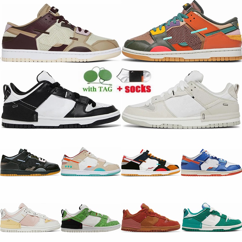 

Dhgate Low Scrap Running Shoes Latte Sea Glass University Red Grey Haze Oil Green Mens Womens Sports Sneakers Disrupt 2 Panda Malachite Walking Run Trainers