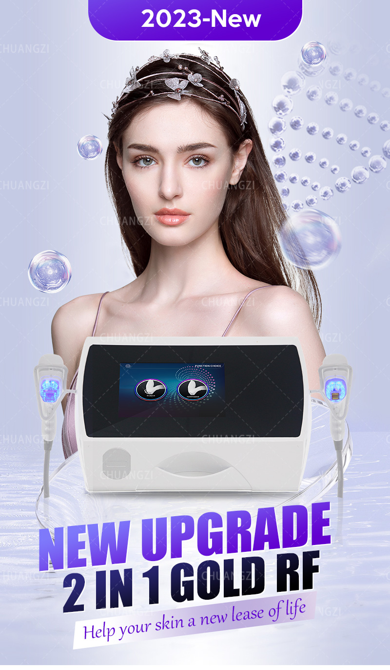 

Acne Scar Removal Gold RF Equipment 2 in 1 Radio Frequency Microneedle Multifunctional Portable Beauty Machine