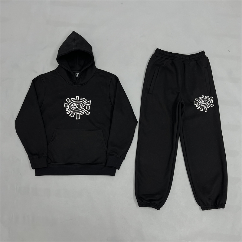 

Black Hoodies KAILAS Sun Tracksuits Men's Tracksuit Embroidered Hoodie Europen Streetwear Original Plus Topest QualitySweatshirts And Sweatpants Men Sets Hooded