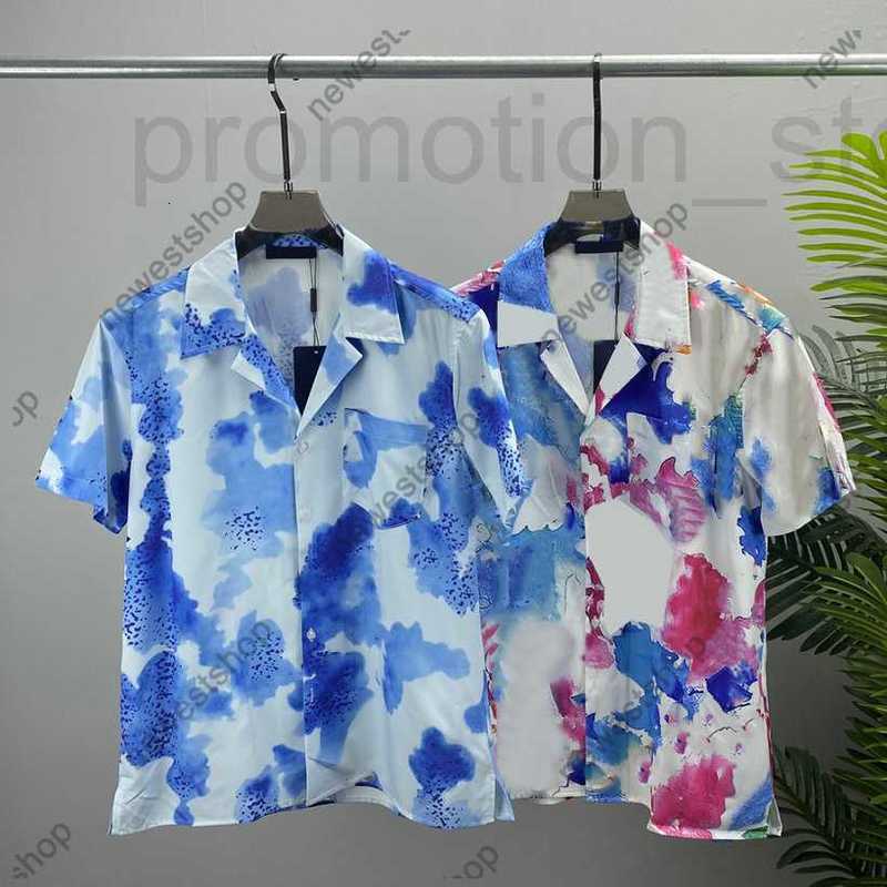 

Men's T-Shirts Designer 23 summer Europe mens shirts paris luxury men clothing color Graffiti print Casual Shirt Cool Hip hop colors letter Printing OFK4