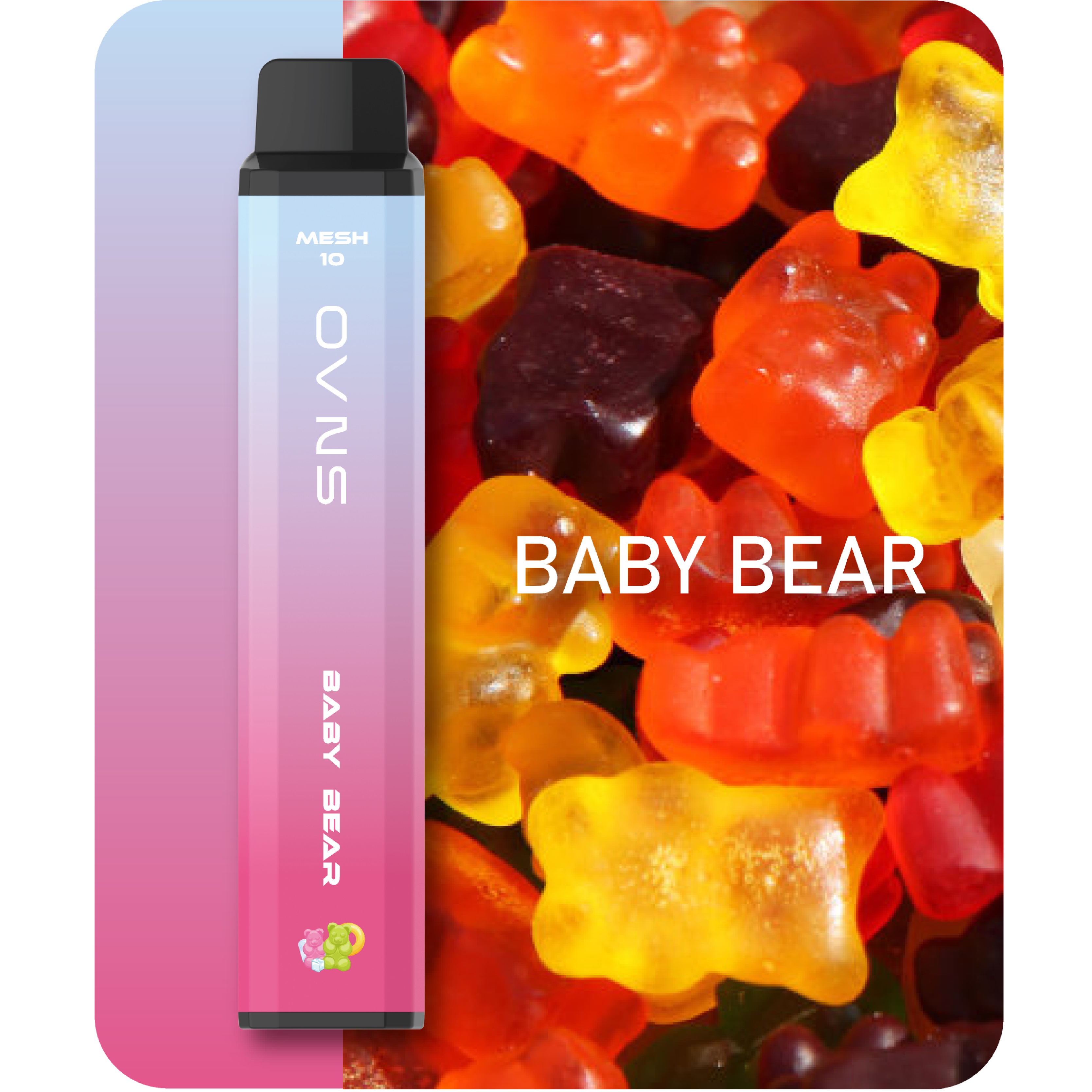 

3000puffs Disposable vape OVNS MESH10 no oil leakage 5%nic pure taste 10ml