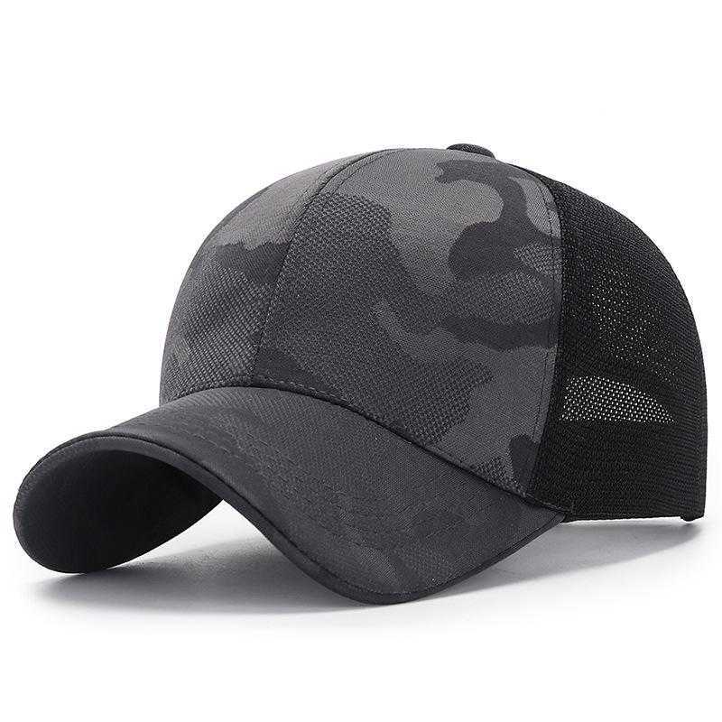 

Ball Caps 2021 Mesh C for Women Men Unisex Sunshade Breathable Outdoor Sport C Women Camouflage Summer Hats Leisure Simple Snback, Cloth gray