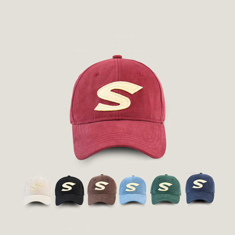 

Ball Caps New Men and Woman's Sanding Cotton Baseball Cs Adjustable Casual Embroidered Letter S Sun Hats Unisex Solid Color Visor Hats, Navy