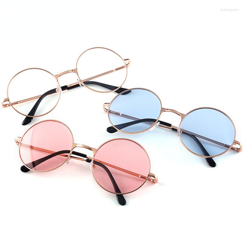 

Sunglasses Night Vision Round Frame Glasses Metal Retro Color Women's Men's Personalized Flat Light