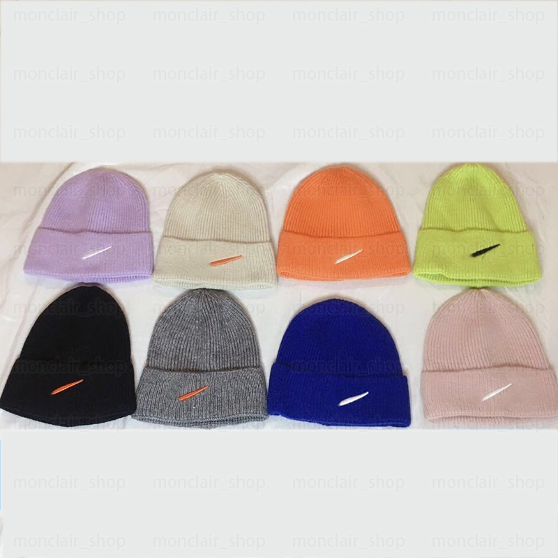 

Designer hats Men's and women's knitted hats casual pullover caps NK print, Purple