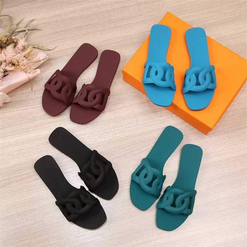 

Station 2023 pig nose net red flat shoes female Renshi Flip Flops Beach Sandals ins fashion, Reddish brown