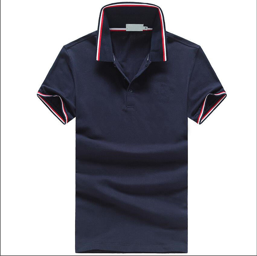 

men's Business short-sleeved POLO summer shirt thin plus fat plus size T-shirt American trend lapel top 0NL6, Multi