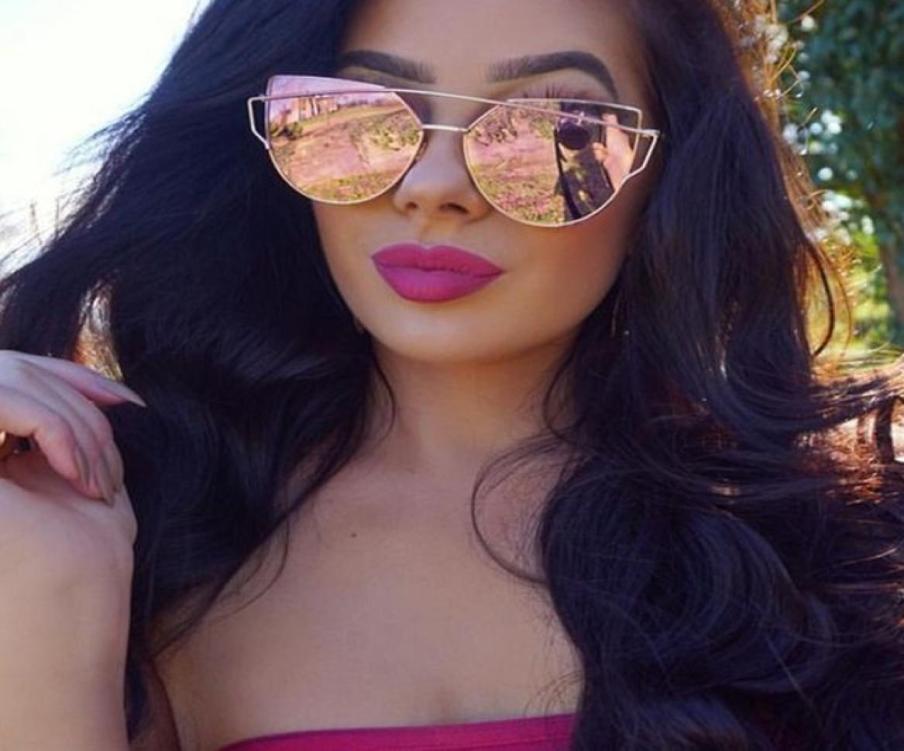 

mirror red cat eye sunglasses Women039s eyewear brand designer vintage retro cat glasses Oculos rose gold black blue sunglasses3425634