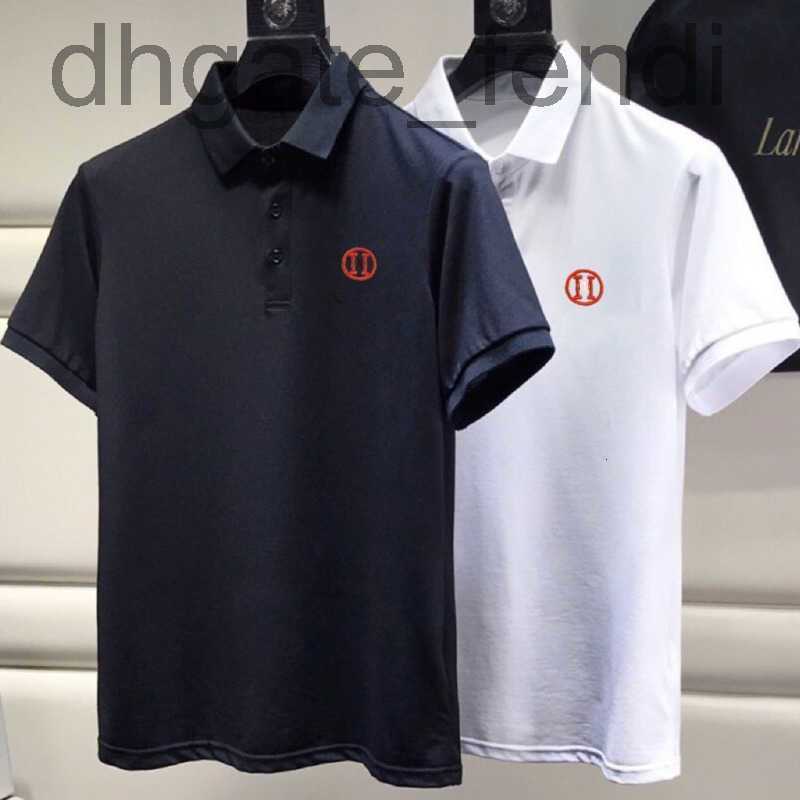 

Men's Polos DesignerPuls size cotton mens polo shirt H letter embroidery short sleeve t shirts hms designer sweatshirt men casual pullover tee man tshirt 002 NZUG, Black1
