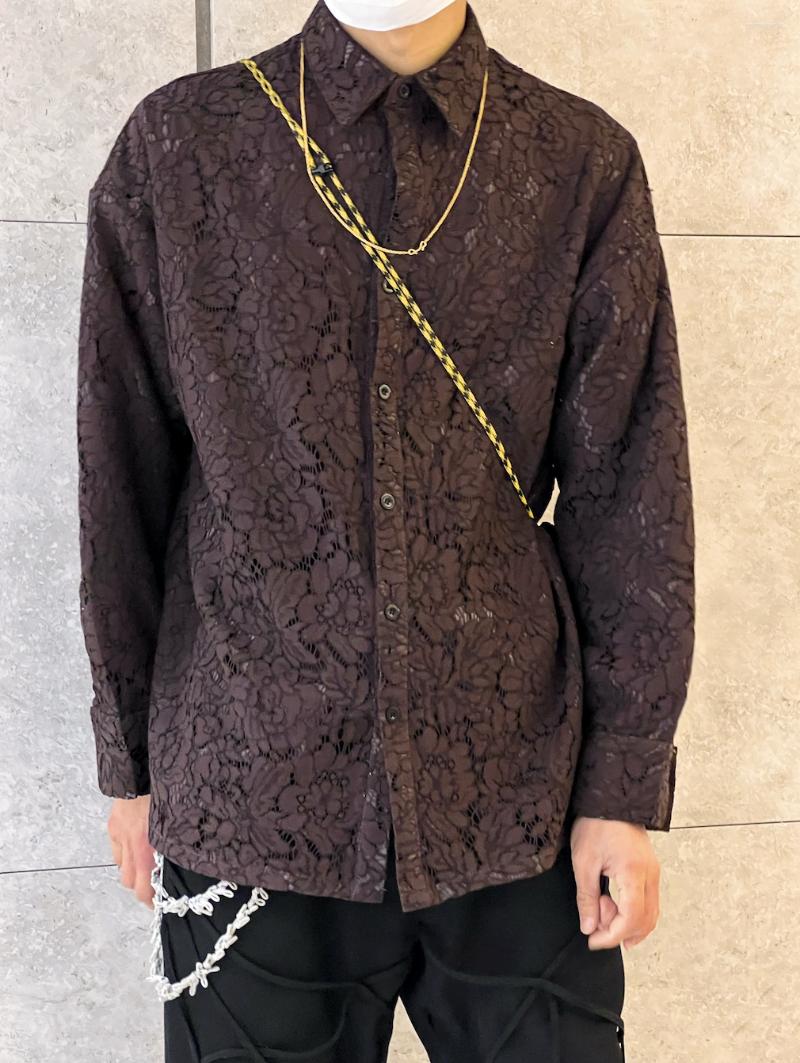 

Men's Casual Shirts Fg0251 Fashion Men's 2023 Runway Luxury European Design Party Style Clothing, Auburn