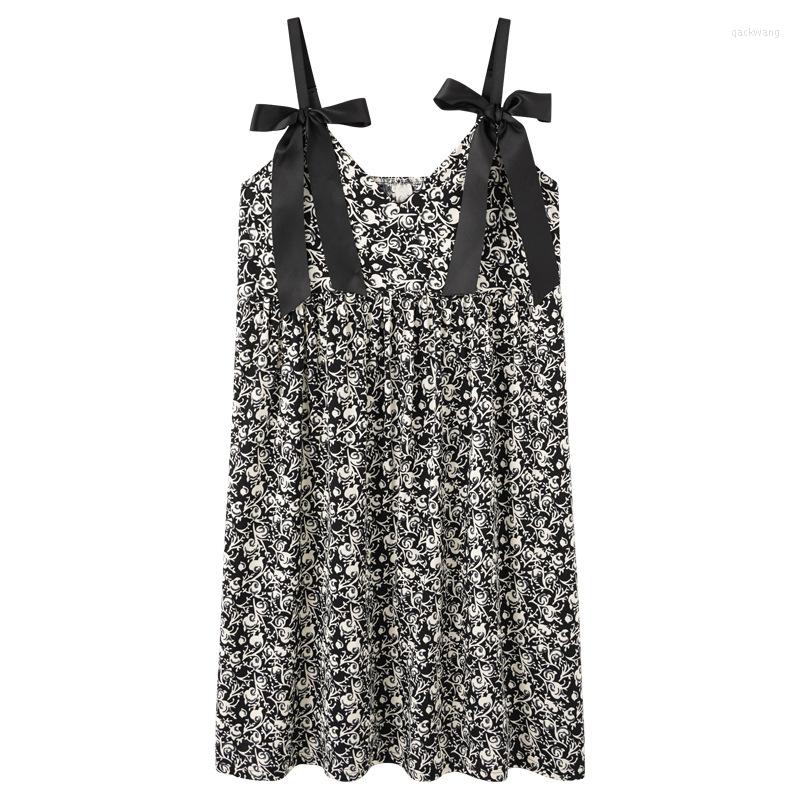

Women's Sleepwear Female Night Dress Sexy Women Sleeping Clothing Silky Summer Sleeveless Pajama One Piece Wear, Black