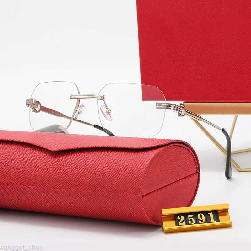 

Business Sunglasses Men Brand Optical Frame Women C-shaped decoration Simple style anti-blue light uv Fashion Designer eyeglasses Lens Clear glass