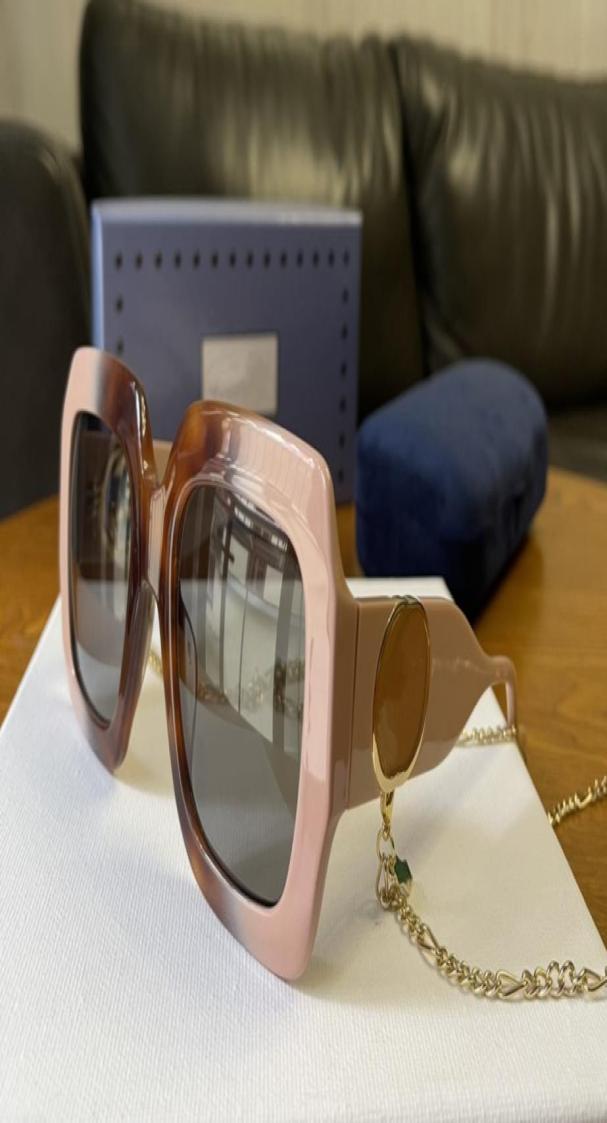 

high quality Fashion Classic design Polarized 2022 Luxury Sunglasses 1022S Black Gray Rectangularframe Sun glasses Women with box4677771
