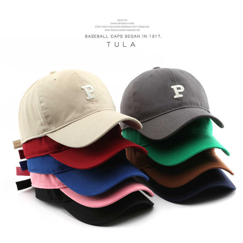 

Ball Caps New Woman's Baseball Cs Casual Cotton Sun Hats Embroidery Letter P Hats for Women Unisex Solid Color Visor Hats C Male 2022, Coffee