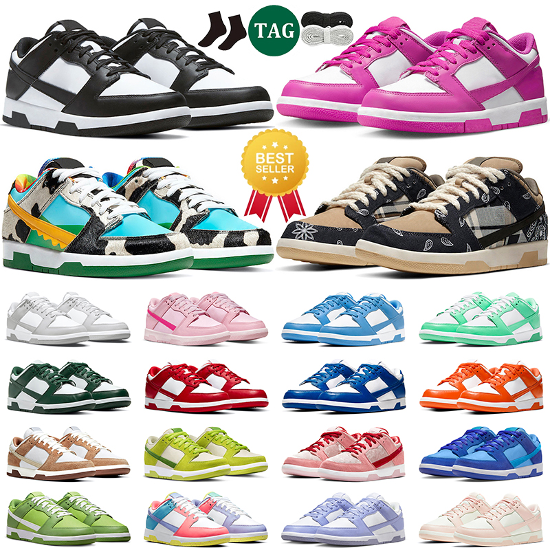 

2023 Low Panda Running Shoes For Men Women Black White Active Fuchsia Triple Pink Lilac Grey Fog GAI Photon Dust Unc Coast Sneakers Mens Trainer, # 24