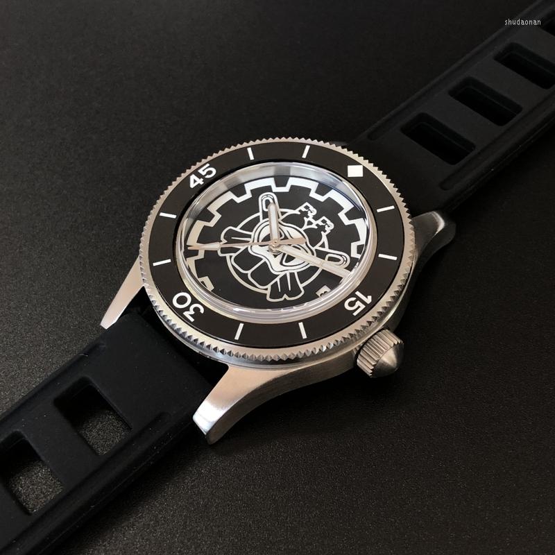 

Wristwatches Steeldive Men Diver Watch Mens Automatic Watches Luxury 300M Waterproof Diving Luminous 62Mas Sapphire Mirror Ceramic Bezel, Diver watches 3