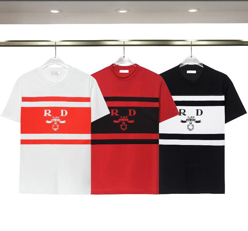 

Mens T Shirt Designer womens PRA letter Striped stitching t shirt tops fashion women Oversized shirts Tees pure cotton short sleeve trend street tshirts US Size S-3XL, 04