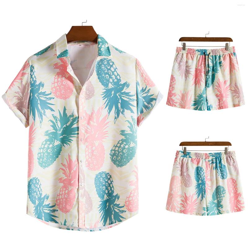 

Men' Tracksuits Men' Hawaiianss Shirt Casual Button Short Sleeve Hairy Chest Bathing Suit Men Slim Fit Pants For Boys Formal Suits, Pink