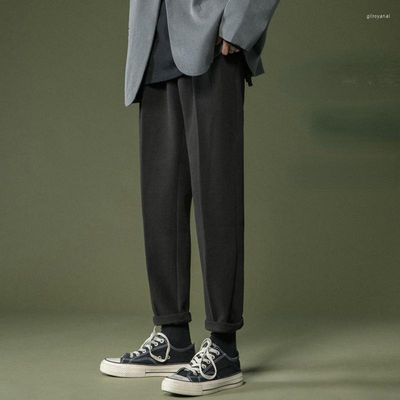 

Men' Pants 2023 Autumn And Winter Business Suit Men Casual Formal Slim Fit Classic Office Woolen Straight Trousers Male G87, Shenhui