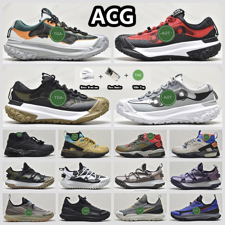 

ACG Mountain Fly Hiking Shoes Men and Women Black Brown Green Blue Red Grey White deep grey yellow Cream Beige Trainers for Mens and Womens, Item#47